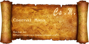 Csernai Masa névjegykártya